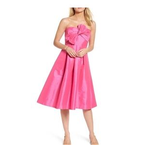 1901 Elegant Pink Strapless Dress size 6 petite